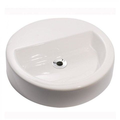 Cuba de Apoio para Banheiro 43CMX12CM Ouro Fino Branco