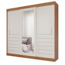 Ver imagem 2 de Guarda Roupa Maite 3 Portas Correr Espelhos MDF - Panan