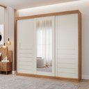 Ver imagem 2 de Guarda Roupa Maite 3 Portas Correr Espelhos Mdf