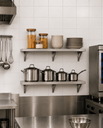 Ver imagem 2 de Kit 2 Prateleiras Inox de Parede 100x20cm Aço Inox Escovado