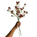 Ver imagem 3 de Kit 10 Hastes Mosquitinho Artificial Vermelho para Artesanato e Eventos