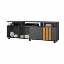 Ver imagem 2 de Rack Atraente para Tv 70" Jcm Movelaria - Grafite/cinamomo