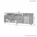 Ver imagem 5 de Rack Atraente para Tv 70" Jcm Movelaria - Grafite/cinamomo