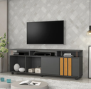 Ver imagem 1 de Rack Atraente para Tv 70" Jcm Movelaria - Grafite/cinamomo