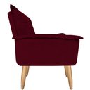 Ver imagem 4 de Poltrona Opala Larissa para Amamentação Decorativa Tecido Suede Para, Quarto,sala de Estar e Recepçã