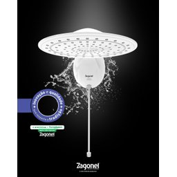 Ducha Optima Eletronica 7700w 220v Branco Zagonel - 5