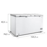 Freezer Horizontal 2 Portas 362l 3 em 1 Branco Midea Mdrc522fzd012 - 220v - 4