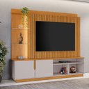 Ver imagem 2 de Estante Home para Tv até 65 Polegadas Amparo Jcm Móveis Cinamomo/off