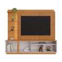 Ver imagem 3 de Estante Home para Tv até 65 Polegadas Amparo Jcm Móveis Cinamomo/off