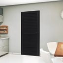 Ver mais imagens de Porta Palheta Veneziana de Giro Direita Alumínio Preto | Linha Premium | Atlântica:A=2,10m x L=0,96m
