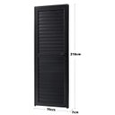 Ver imagem 2 de Porta Palheta Veneziana de Giro Direita Alumínio Preto | Linha Premium | Atlântica:A=2,10m x L=0,96m