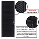 Ver imagem 4 de Porta Palheta Veneziana de Giro Direita Alumínio Preto | Linha Premium | Atlântica:A=2,10m x L=0,96m
