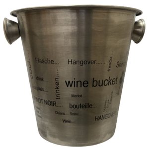 Balde Gelo Inox 4 Litros Champagne Cerveja Vinho Bar Festas