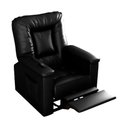 Ver imagem 1 de Poltrona Ken Reclinável Elétrica Courino Confortável Preto Sallar Home 90cm