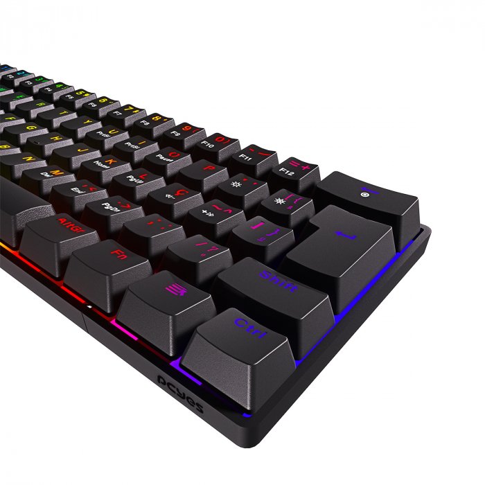 TECLADO MECANICO 60% ZOT OUTEMU RED HOTSWAP LED RGB - PZOHRDRGB - ABNT2 - 3