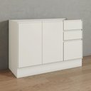 Ver imagem 3 de Balcão Pia 03 Portas 02 Gavetas 120cm Fineze C656 Areia Hp - Henn
