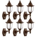 Ver imagem 2 de Conjunto 6 Arandelas de Parede 38cm Marrom Luminária Vintage Decorativa Bivolt Modena Dital