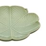 Jogo 2 Travessa Folha Decorativa Verde Cerâmica 16,5cm Class Home - 3