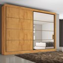 Ver imagem 2 de Guarda Roupa Casal com Espelho 2 Portas 6 Gavetas - Sevilha-Peroba - Made Marcs