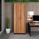 Ver imagem 1 de Armário Escritório Extra Alto 80cm X 210cm 2 Portas Chave F5