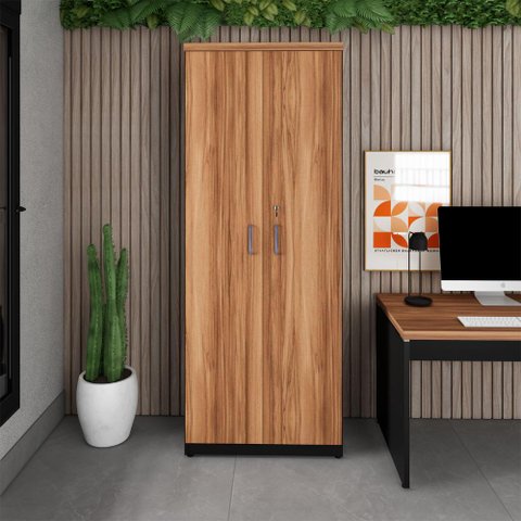 Armário Escritório Extra Alto 80cm X 210cm 2 Portas Chave F5