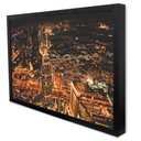 Ver imagem 3 de Quadro Decorativo Caixa Vista de Dubai Tacolado Moldura Caixa 3cm Madeira sem Vidro 80 X 120cm