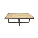 Ver imagem 1 de Mesa de Centro Retangular Paris Industrial Champagne com Mdf
