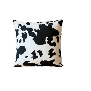 Almofada Para Sofá Sala Cheia 40x40 Vaca:Branco