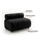 Ver imagem 4 de Sofá Namoradeira e Poltrona Decorativa para Sala Nara Suede D03 - D'Rossi