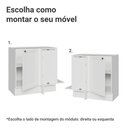 Ver imagem 4 de Balcão de Canto 1 Porta (sem Tampo) Branco Vik Madesa