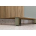 Ver imagem 6 de Módulo Cozinha Nesher Rainha Balcão Canto Reto Dir/esq 1 Porta C/tampo 92cm Nature/verde - Nesher