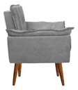Ver imagem 4 de Kit 2 Poltronas Decorativa Recepção Clinica Opala Suede - Twdecora