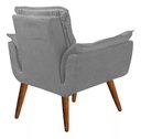 Ver imagem 5 de Kit 2 Poltronas Decorativa Recepção Clinica Opala Suede - Twdecora