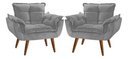Ver imagem 1 de Kit 2 Poltronas Decorativa Recepção Clinica Opala Suede - Twdecora
