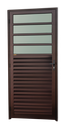 Ver imagem 1 de Porta de Cozinha Alumínio 86 Dir V.Boreal Marrom Corten Brimak