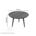 Ver imagem 3 de Mesa de Centro Luna 670 Off White - Patrimar