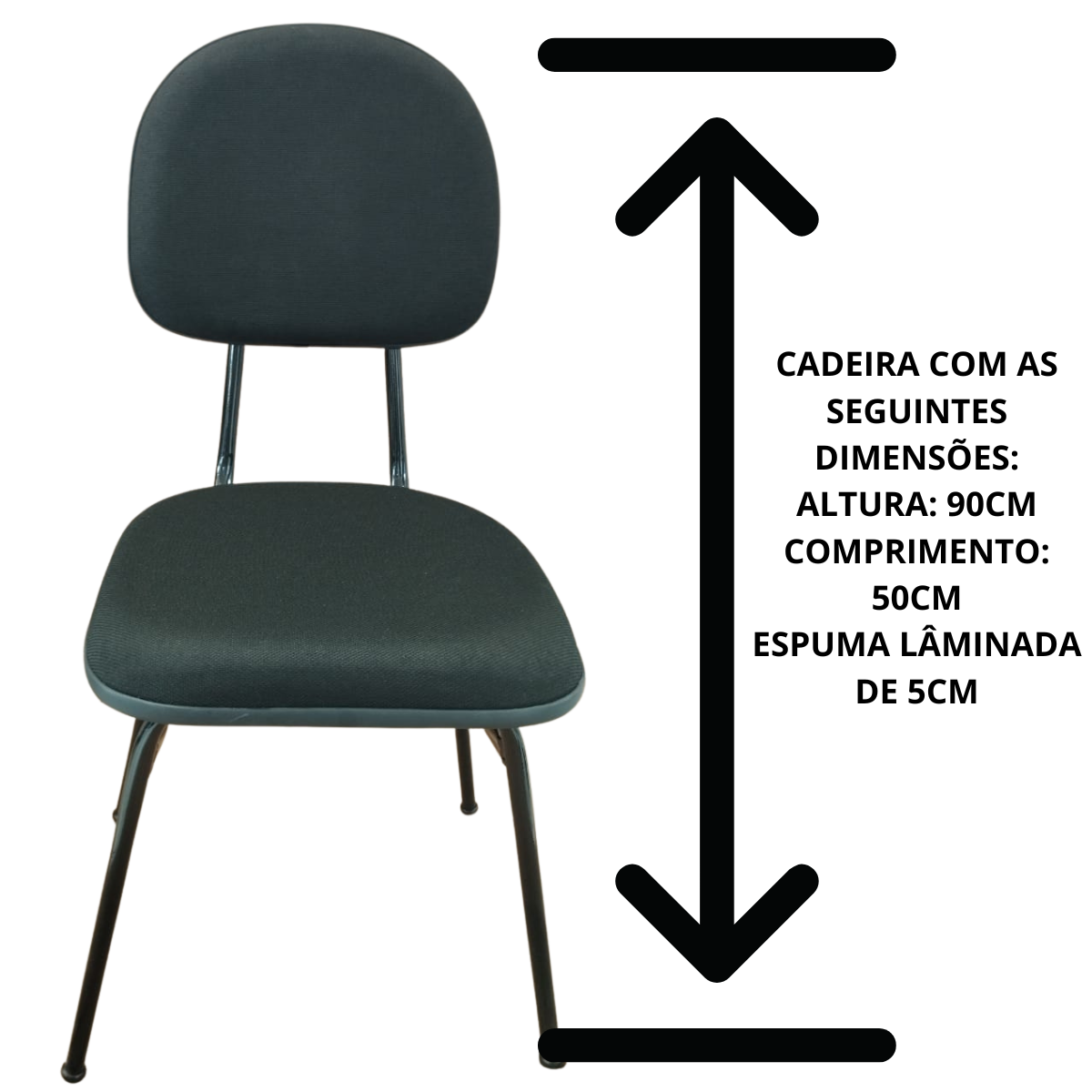 Kit Salão Preto Carrinho + Lavatório Cabeleireira + Cadeira - 3