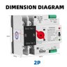 Chave Transferência Automático Interruptor Ats W2r 63a 2p Dangos Taxnele/220v - 2