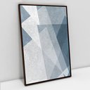 Ver imagem 1 de Quadro Decorativo em Canvas Abstrato Elementos Geométricos II TaColado Moldura Flutuante 4,5cm Madei