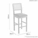 Ver imagem 3 de Mesa Bistrô Simpatia 4 Banquetas Jade Tela Jcm Cinamomo