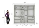 Ver imagem 4 de Guarda Roupa Casal 3 Portas 8 Gavetas - Sollo-Branco - Móveis Novo Horizonte