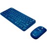 Kit Teclado e Mouse sem Fio Letron Harry Potter Azul - 2