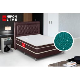 Colchão de Casal Magnético Infravermelho C/massagem Infinita:marrom - 3