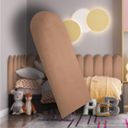 Ver imagem 2 de Kit 12 Placas Cabeceira Nuvem Estofada para Cama Box - Módulo 20 Cm X 60 Cm:rosa