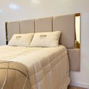Ver imagem 1 de Cabeceira Estofada  em Linho com acrílico espelhado