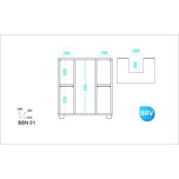 Gabinete de Coluna para Banheiro Versa  - 5