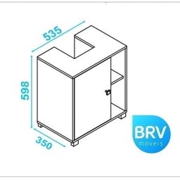 Gabinete de Coluna para Banheiro Versa  - 4