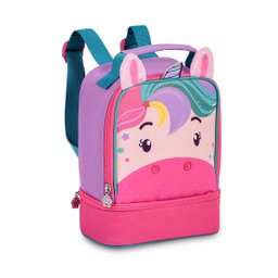 Mochila Unicórnio e Lancheira Térmica Bolsa Escolar Feminina - 3