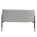 Ver imagem 5 de Sofá Namoradeira 02 Lugares 130cm Jade Base Preto Bouclé Cinza Claro - Nexta Casa