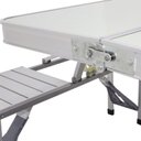 Ver mais imagens de Mesa Dobravel Camping Alumínio 4 Banquetas Sup Guarda Sol
